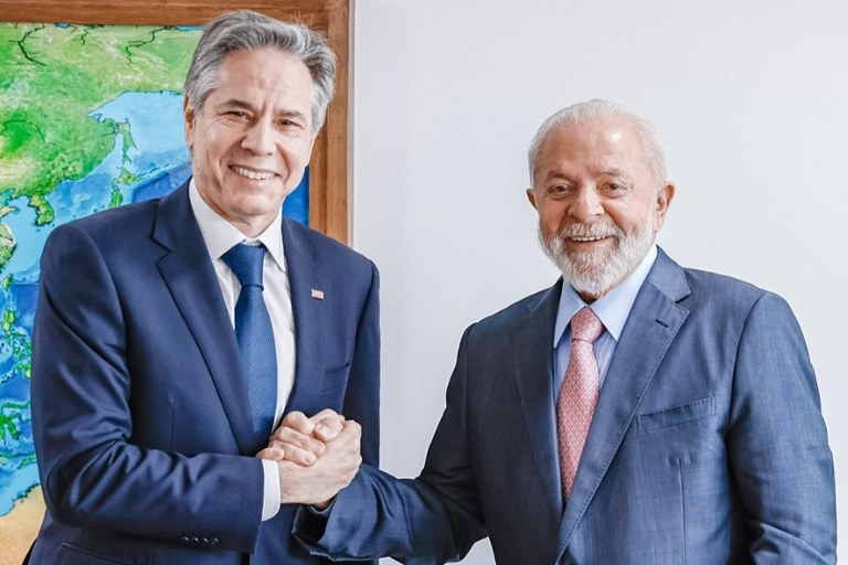 Presidente Lula e Secretário de Estado dos EUA Antony Blinken