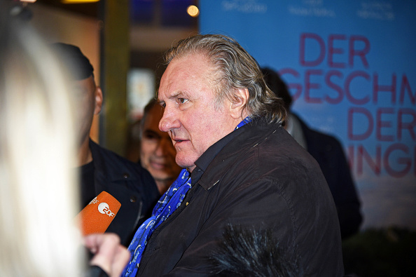 Ator Gerard Depardieu em Berlin. 12/01/2023 (Foto de Tristar Media/Getty Images)