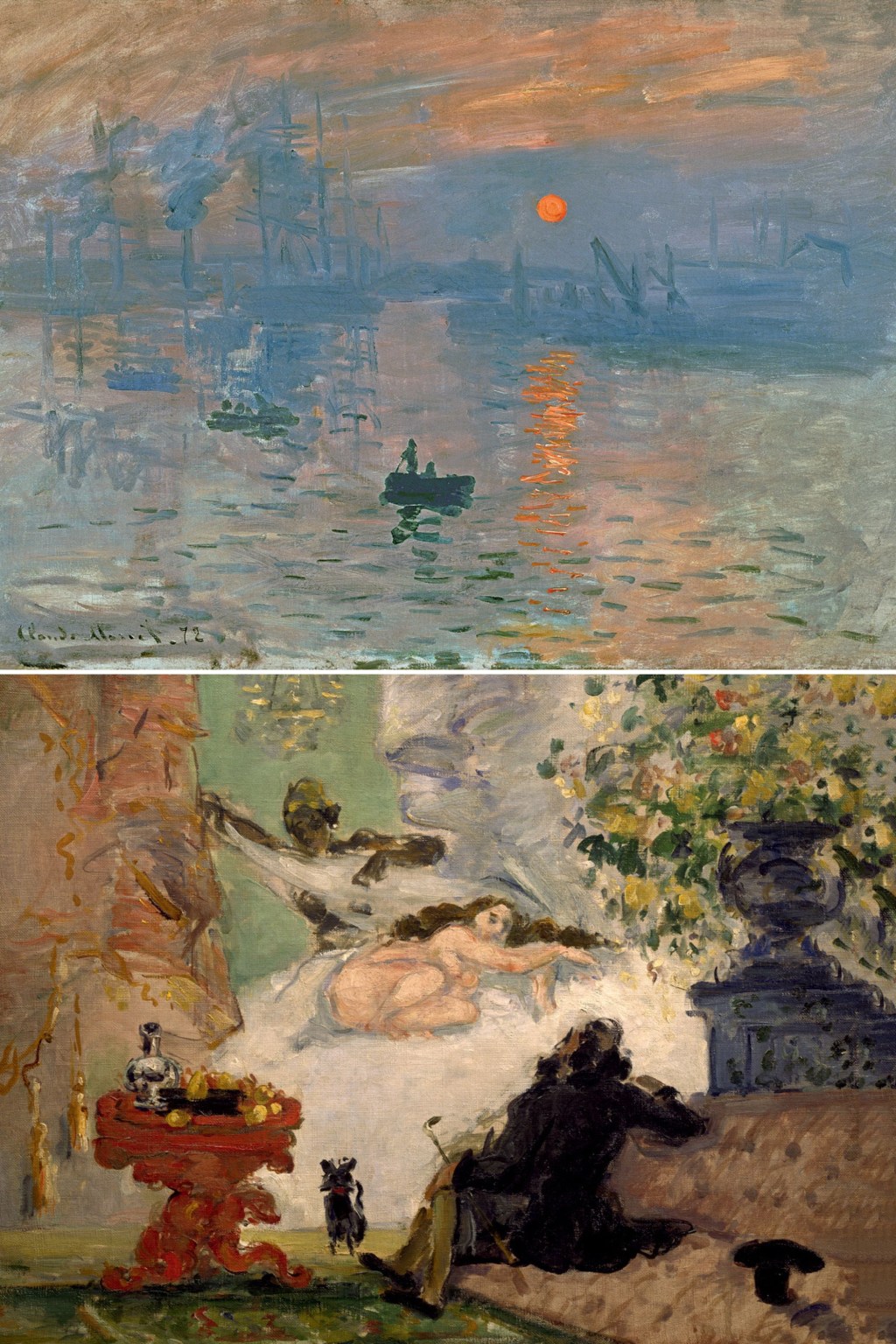 LUZ E COR - Impressão, Nascer do Sol, de Monet, e Uma Olympia Moderna, de Cézanne: a crítica foi demolidora