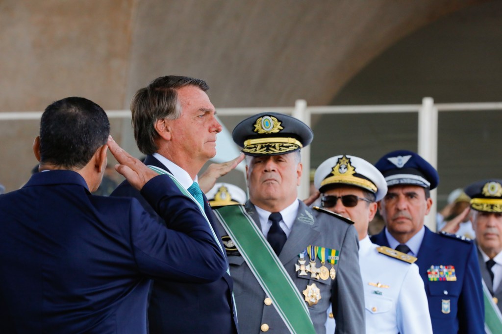 REVELAÇÃO - Bolsonaro e os chefes militares: no depoimento à PF, ficou clara a movimentação para um golpe de Estado