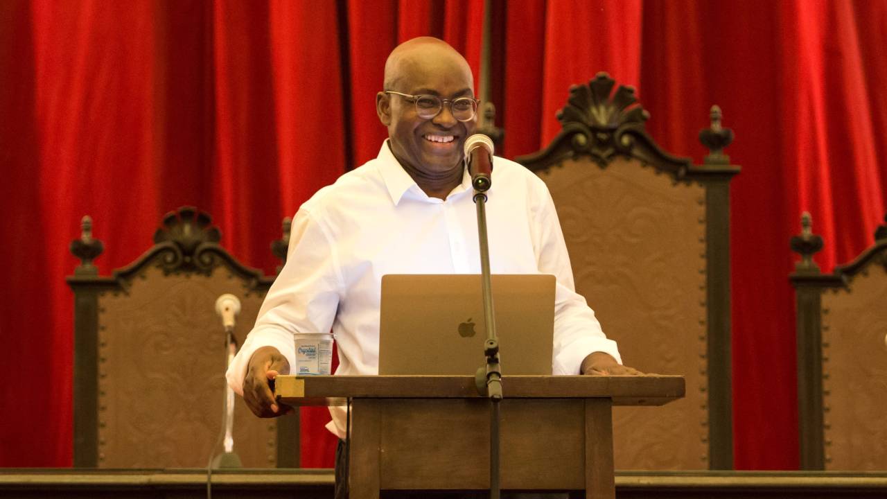 ACHILLE MBEMBE - Aula Magna: filósofo veio ao Brasil para aula magna na Faculdade de Direito da Universidade de São Paulo