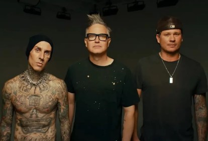 O trio Blink-182 se apresenta pela primeira vez no Brasil no Lollapalooza