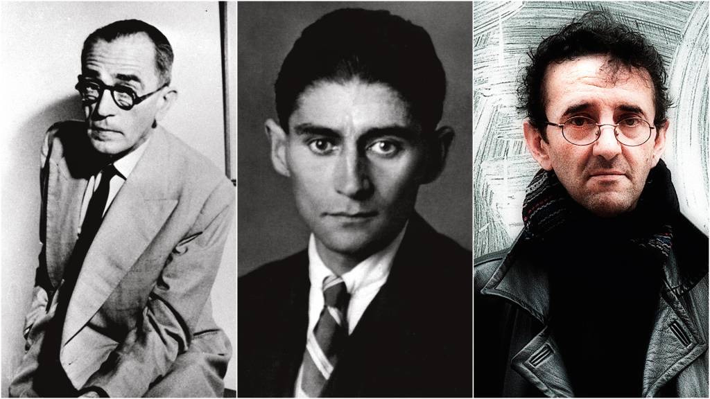 Escritor-brasileiro-Graciliano-Ramos,-com-quadro-pintado-por-Portinari-na-parede.jpg ALÉM DA VIDA - A partir da esq., três autores editados postumamente: Graciliano refutava o poema exumado, Kafka mandou destruir textos que viraram clássicos e Bolaño planejou o uso de seu legado pela família