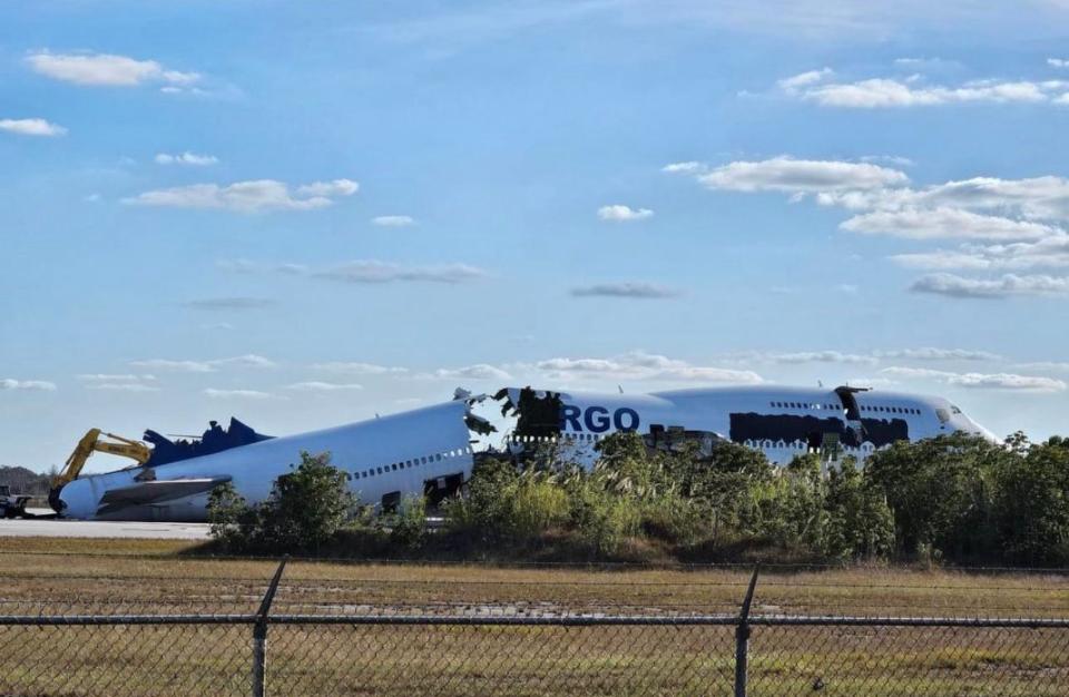 A imagem do avião da Emtrasur, supostamente destruído nos Estados Unidos, foi difundida pelo regime de Nicolás Maduro. Os americanos tiraram a aeronave da Argentina em fevereiro. -