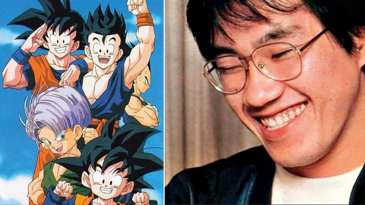 FENÔMENO - O japonês Akira Toriyama e sua criação mais conhecida, o Goku de 'Dragon Ball' (à esq.): paixão mundial pelo espevitado e esperto personagem