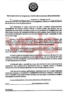 Carta encontrada no celular de Anelise