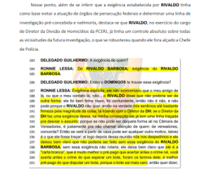Executor de Marielle, Ronnie Lessa contou à PF em sua delação sobre a orientação dada pelo delegado Rivaldo Barbosa