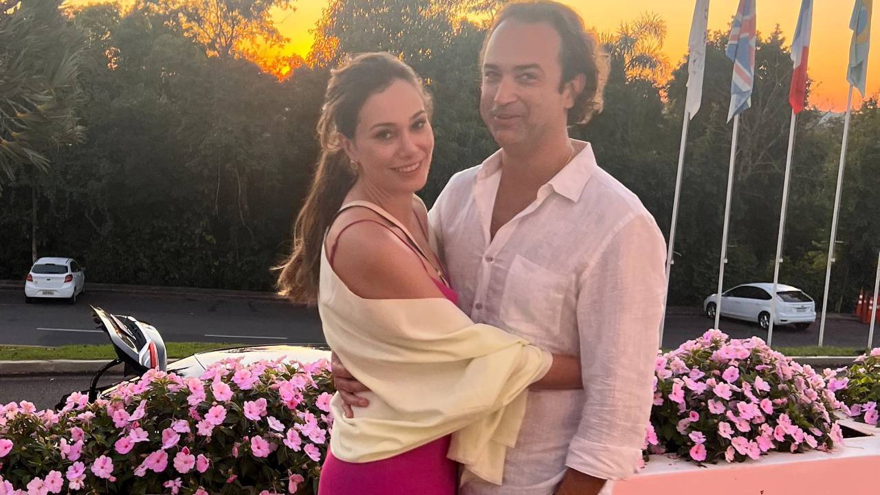 Ivo Barroso e Aline Andreis se casam no Rio