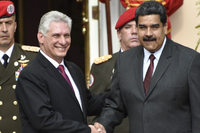 Díaz-Canel e Nicolás Maduro
