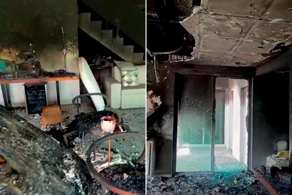 LABAREDA - Destroços nas casas: vestígios indicam que incêndio foi criminoso