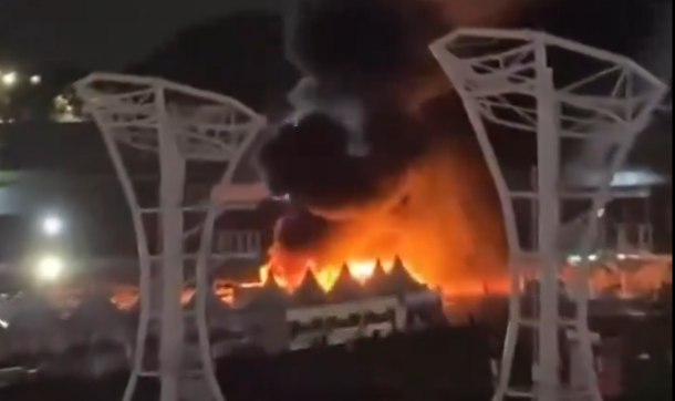 Incêndio atinge tenda do Lollapalooza 2024