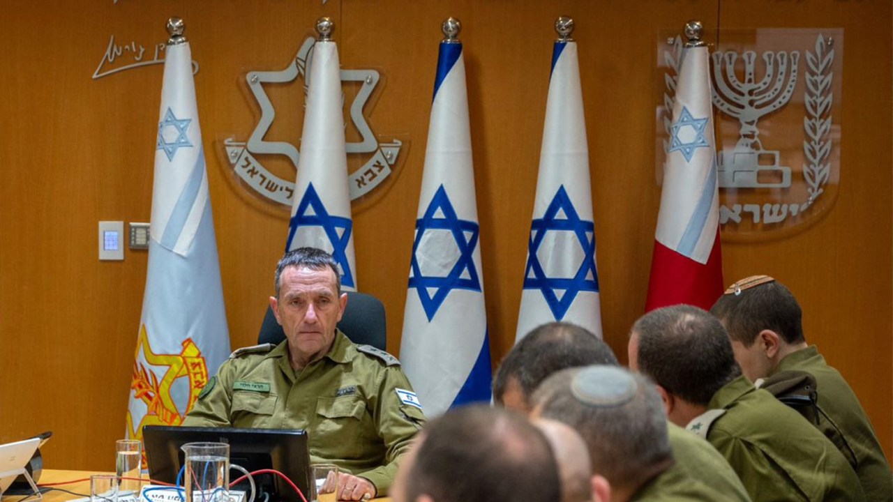 O chefe do Estado-Maior das Forças de Defesa de Israel, tenente-general Herzi Halevi