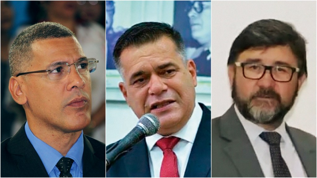 ALVOS - Os vereadores Ricardo Queixão (PSD), Flávio Batista (Podemos) e Luiz Carlos Dias (MDB): acusações graves