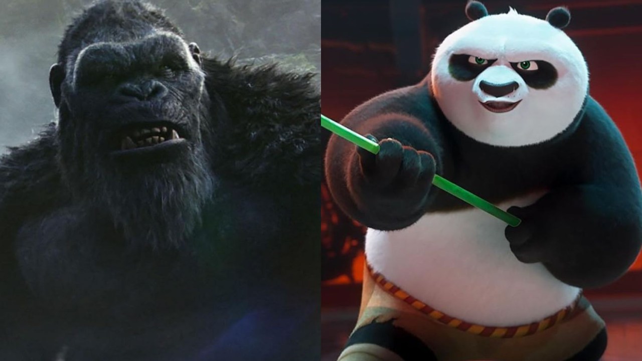 'Godzilla e Kong' e 'Kung Fu Panda 4' fazem sucesso com protagonistas felpudos