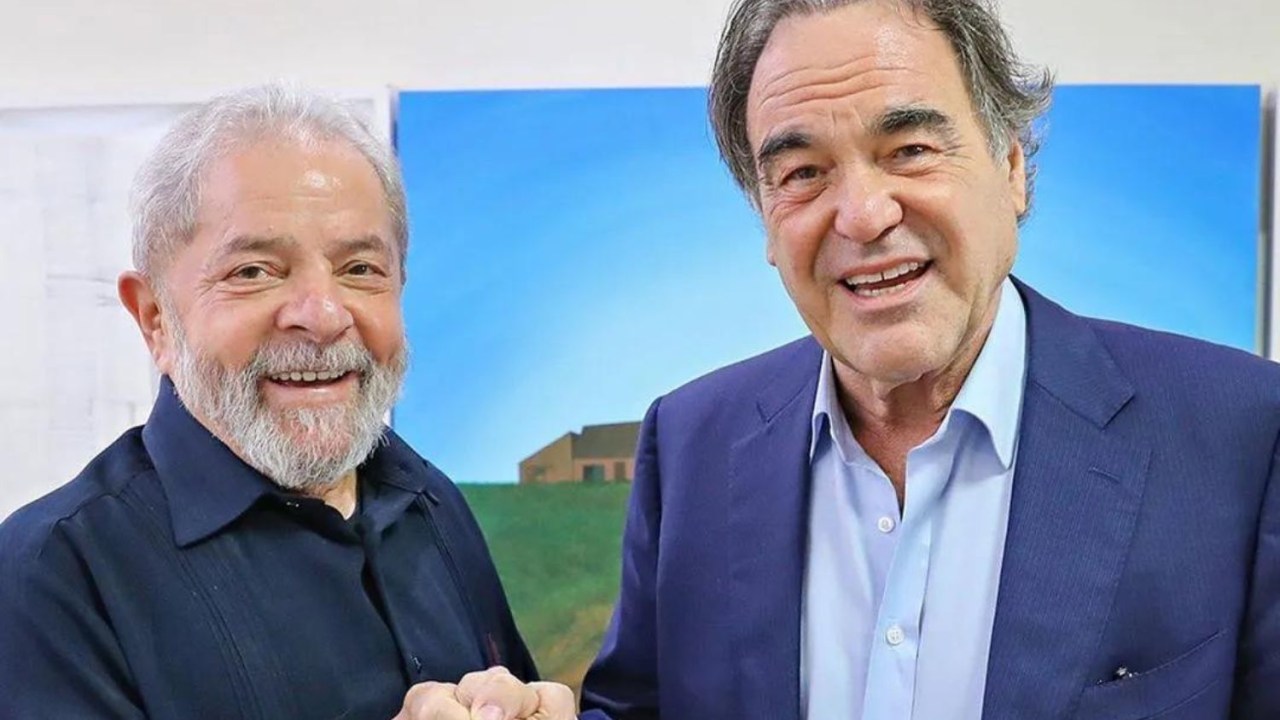 Oliver Stone e o presidente Lula