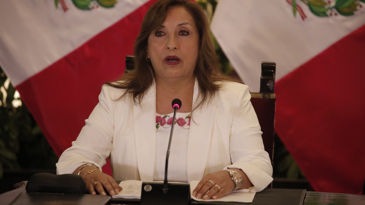 Presidente do Peru Dina Boluarte