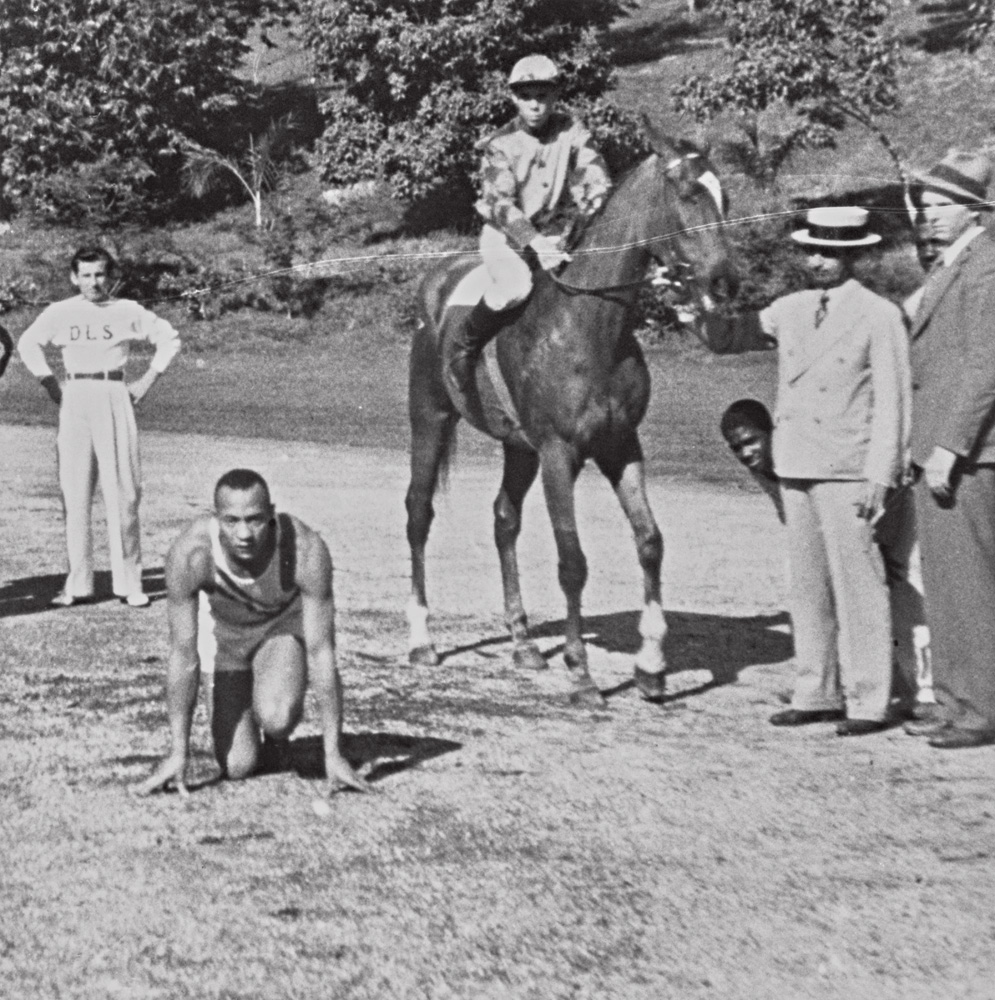 HUMILHAÇÃO - Jesse Owens na disputa com um cavalo: sem dinheiro