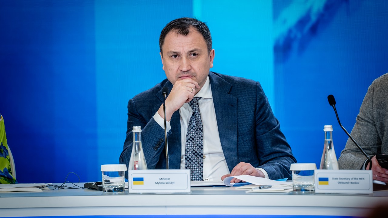 O ministro da Agricultura da Ucrânia, Mykola Solskyi. 25/11/2023