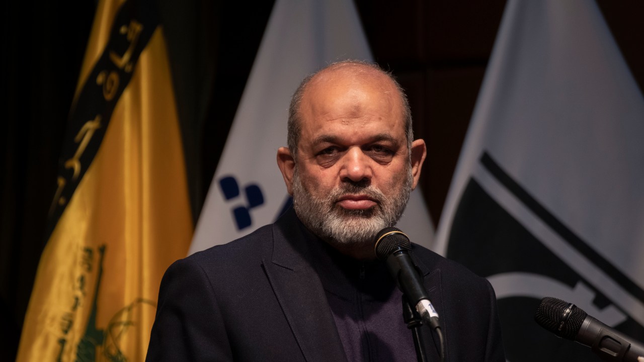 O ministro do Interior do Irã, Ahmad Vahidi. 03/02/2024