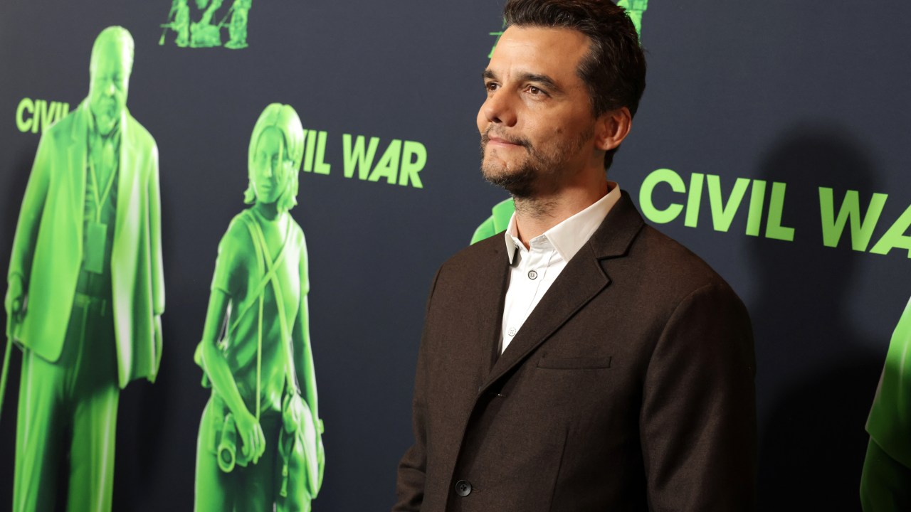 O ator compareceu à estreia de 'Guerra Civil' em Los Angeles