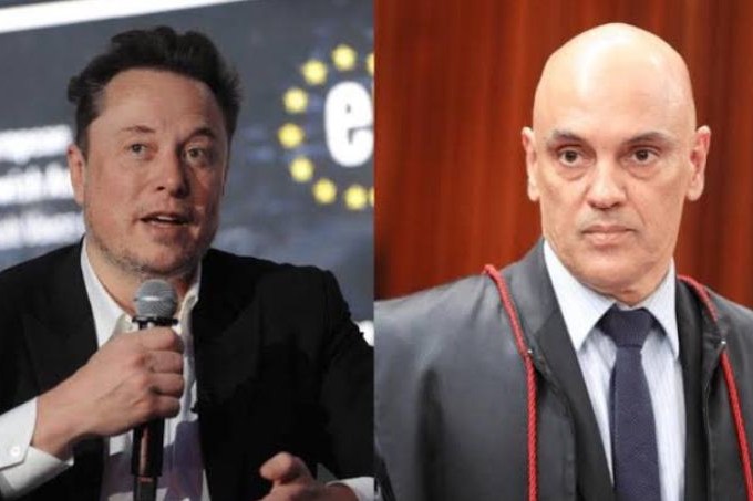Elon Musk e Alexandre de Moraes –