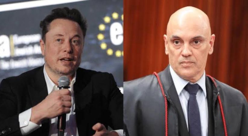 Elon Musk e Alexandre de Moraes -