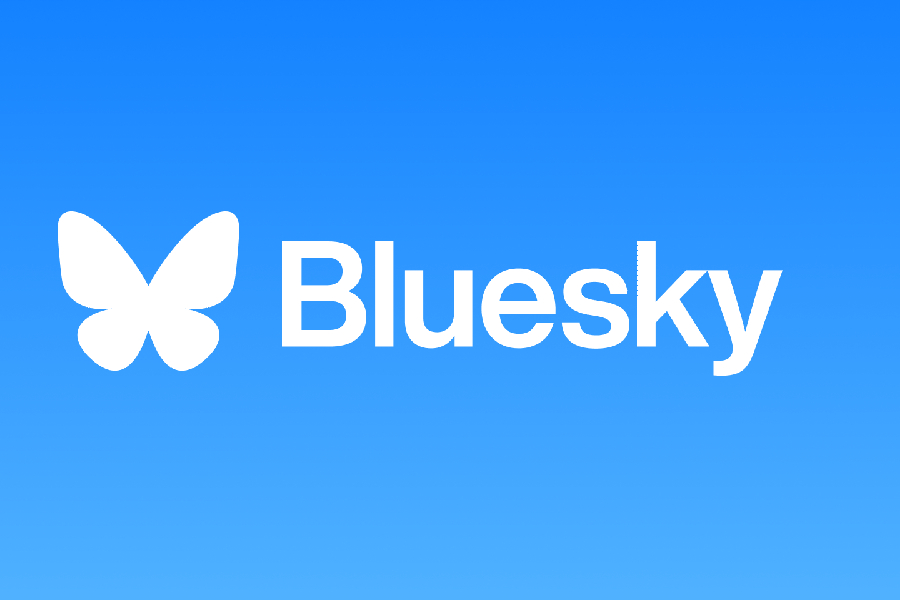 Logo da rede social Bluesky