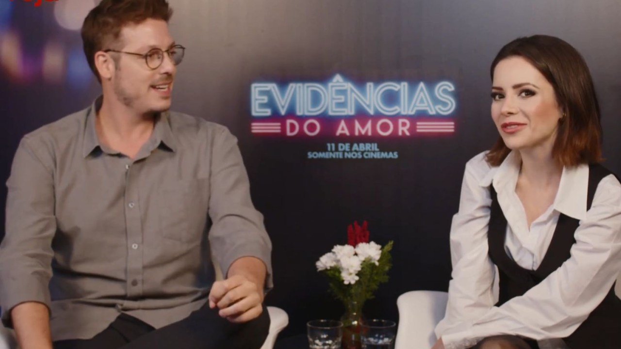 Fábio Porchat e Sandy em entrevista a VEJA sobre o filme 'Evidências do Amor'
