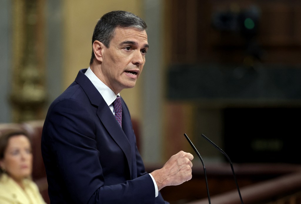 O presidente do governo da Espanha, Pedro Sanchez