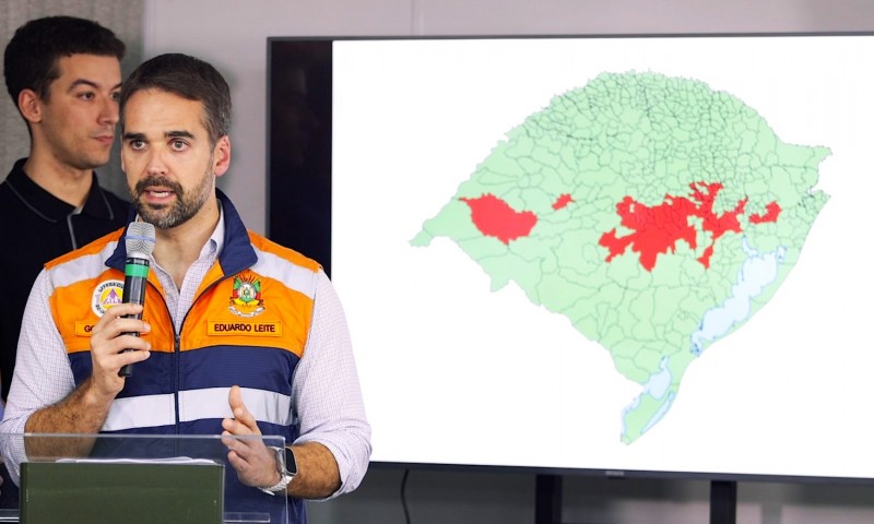 O governador do Rio Grande do Sul, Eduardo Leite