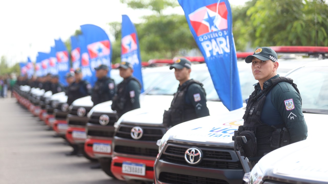 Policiais militares do Pará recebem viaturas