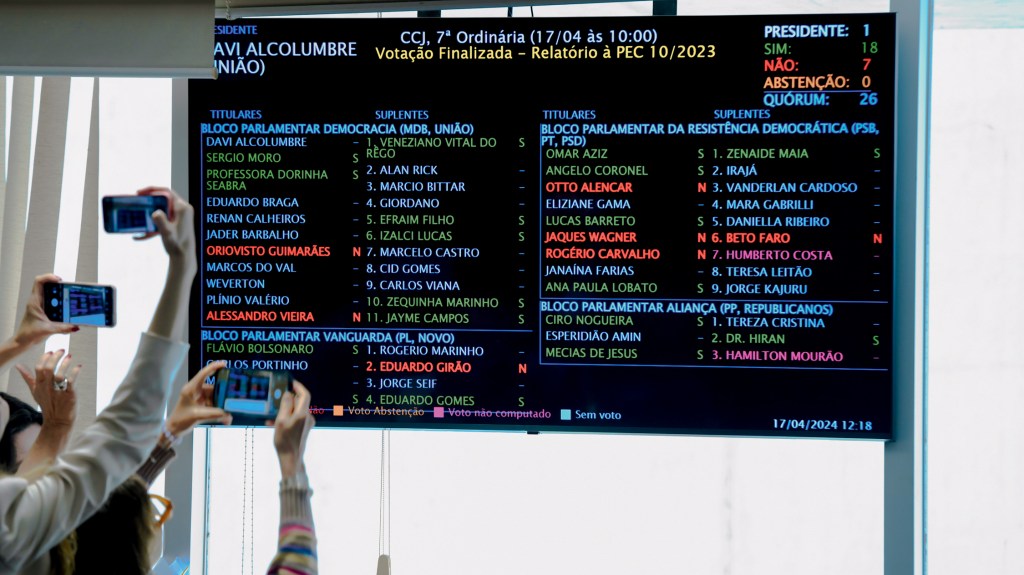 PLURIPARTIDÁRIO - Votação na CCJ: apoio até de senadores governistas