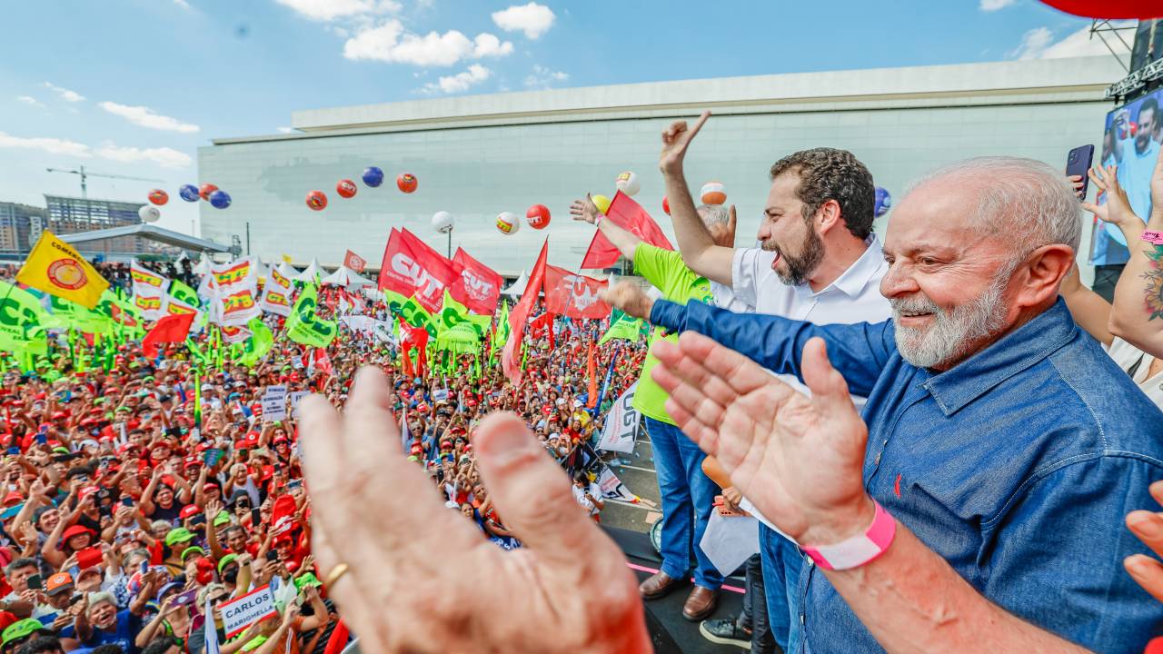 01.05.2024 - Presidente da República, Luiz Inácio Lula da Silva, durante Ato Unificado em Comemoração do 1º de Maio, Neo Química Arena – São Paulo - SP Foto: Ricardo Stuckert / PR