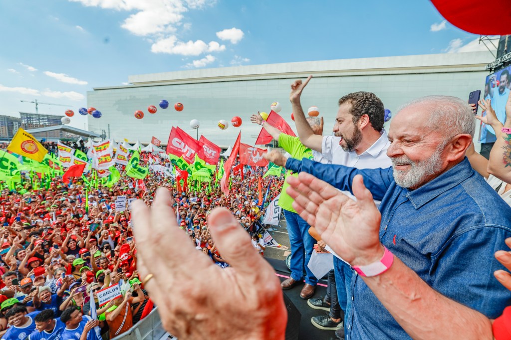 01.05.2024 - Presidente da República, Luiz Inácio Lula da Silva, durante Ato Unificado em Comemoração do 1º de Maio, Neo Química Arena – São Paulo - SP Foto: Ricardo Stuckert / PR