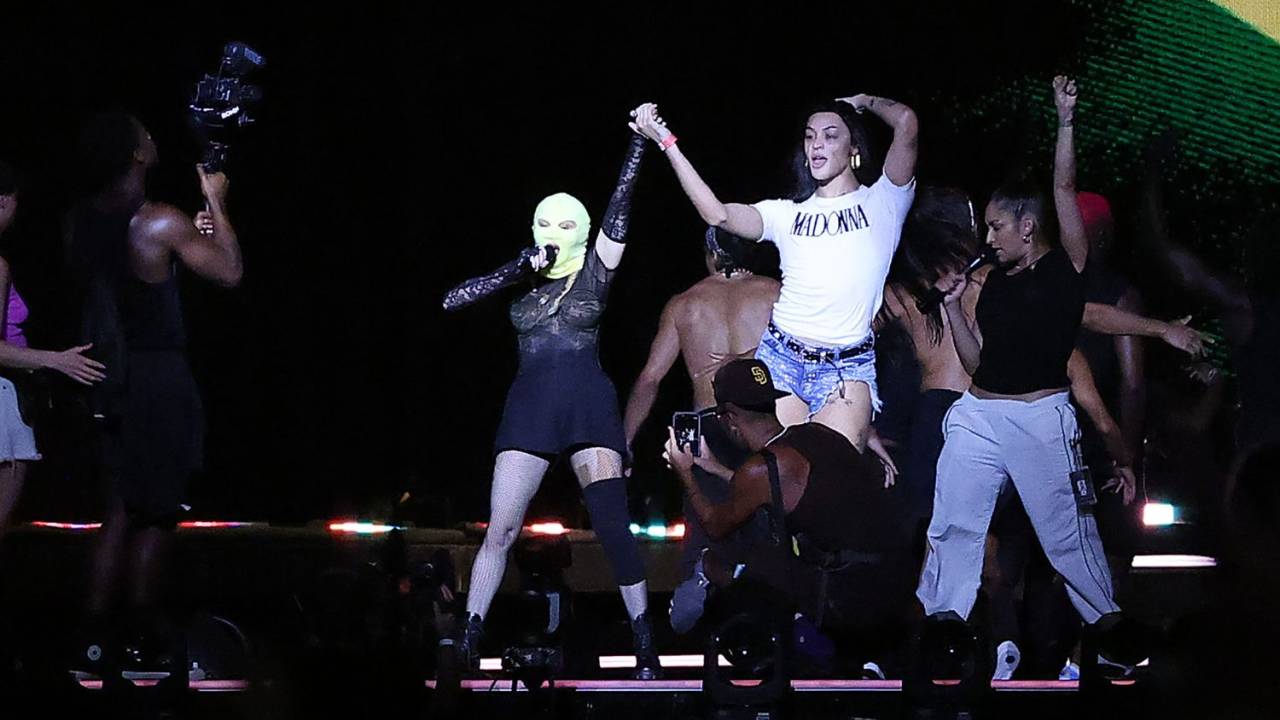 Madonna recebeu Pabllo Vittar em ensaio aberto na noite de quinta-feira, 2 de maio