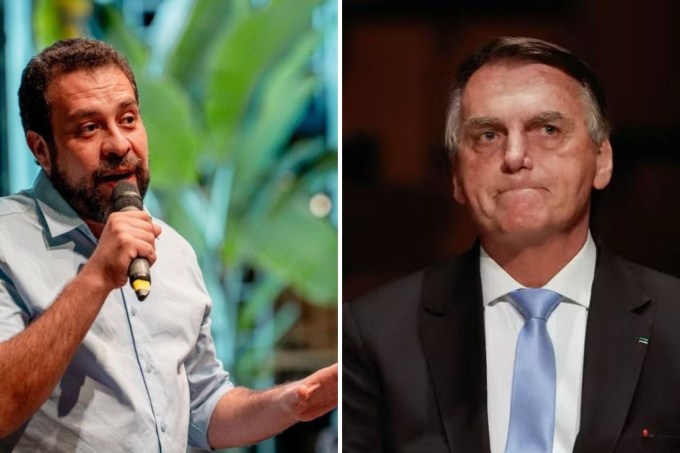 Guilherme Boulos e Jair Bolsonaro –