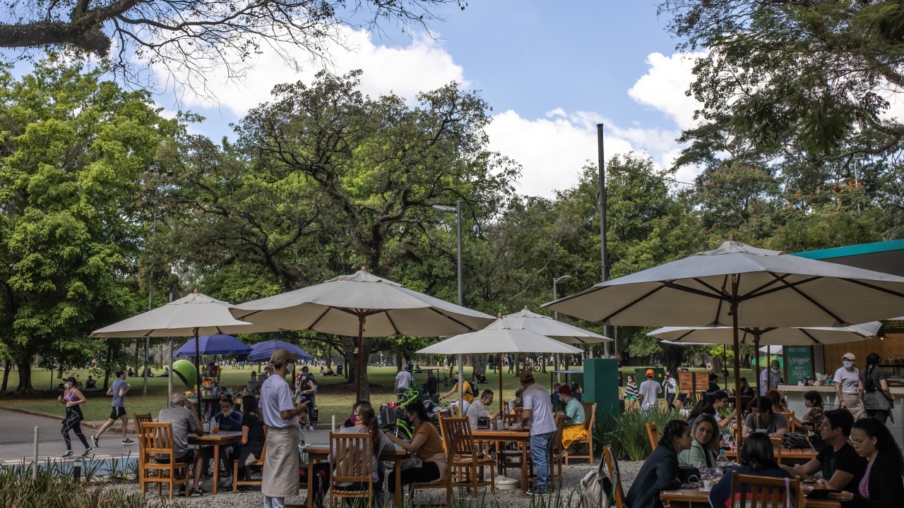 Restaurante no Parque do Ibirapuera, em São Paulo