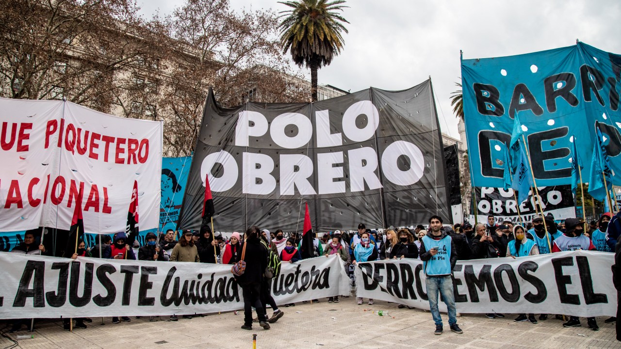 Protestos na Argentina em 2022