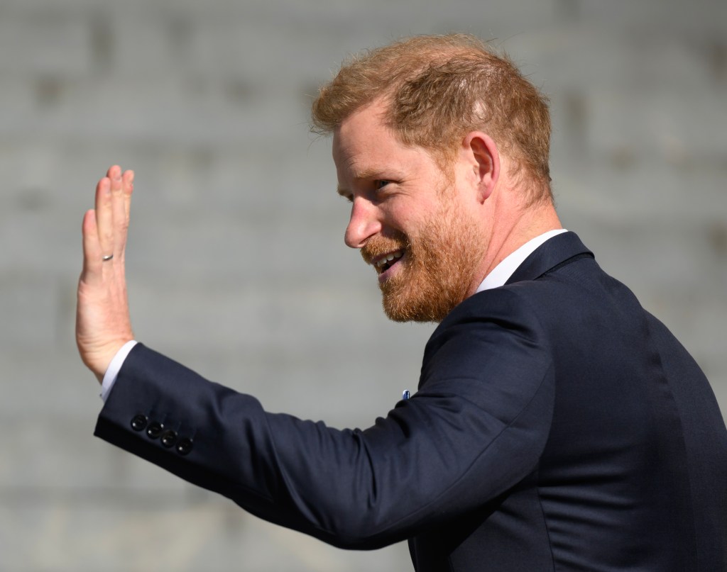 \LONDON, ENGLAND - MAY 08: Prince Harry, Duke of Sussex attends The Invictus Games Foundation 10th Anniversary Service at St Paul's Cathedral on May 08, 2024 in London, England. (Photo by Karwai Tang/WireImage)
