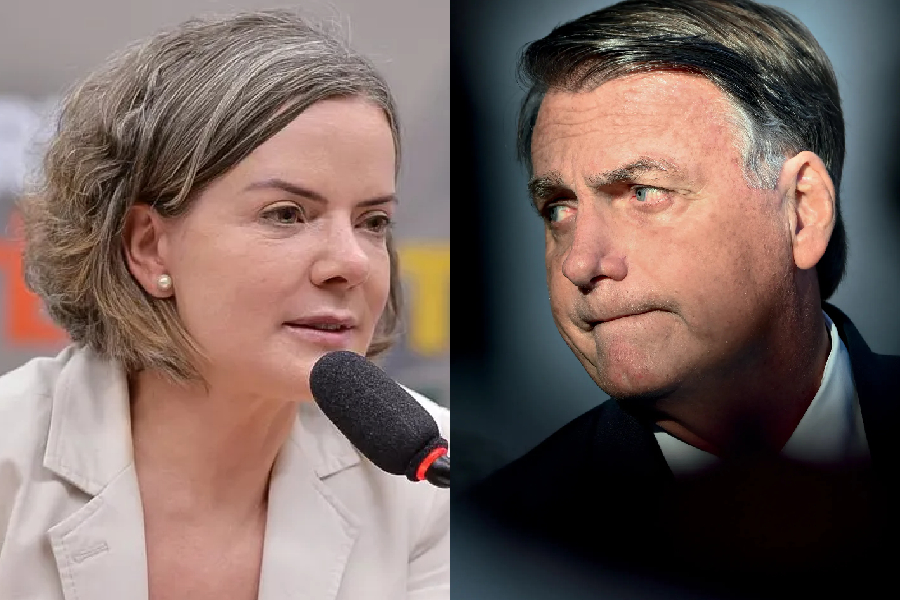O tiroteio entre Gleisi Hoffmann e Jair Bolsonaro nas redes sociais