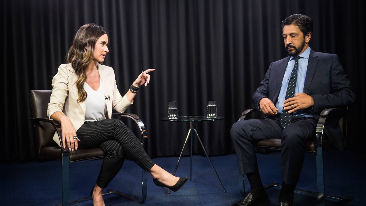 SÃO PAULO - Marcela Rahal entrevista o prefeito da capital, Ricardo Nunes: projeto multimídia de VEJA