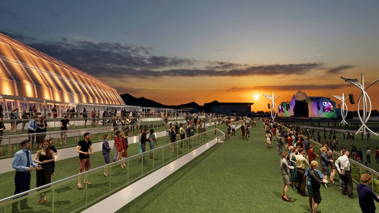 Vista da área vip do Rock in Rio 2024