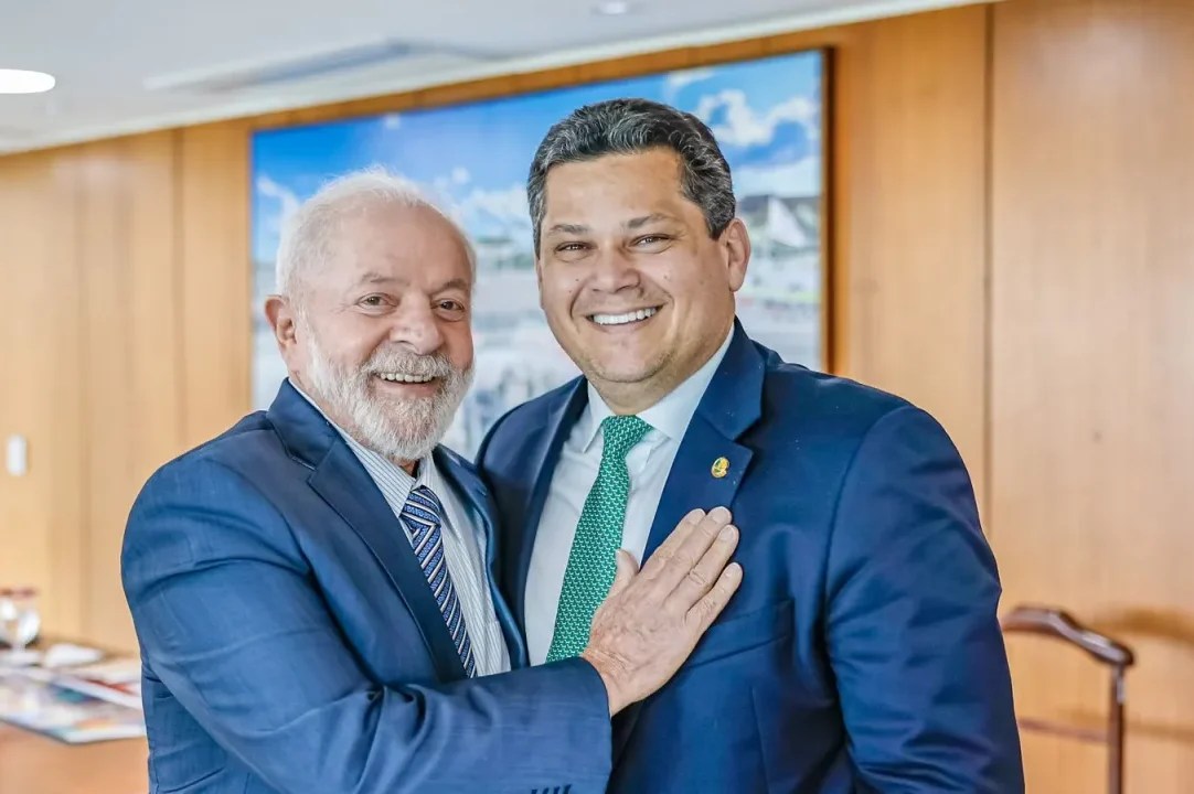 Lula e Davi Alcolumbre no Palácio do Planalto