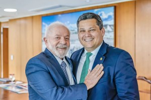 Lula e Davi Alcolumbre no Palácio do Planalto