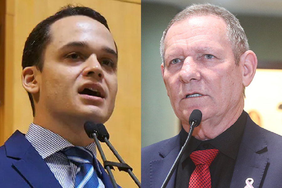 O prefeito de Vitória, Lorenzo Pazolini (Republicanos), e o deputado estadual João Coser (PT-ES)