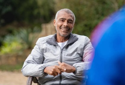 O jogador Romário no documentário da Max "Romário: O Cara"