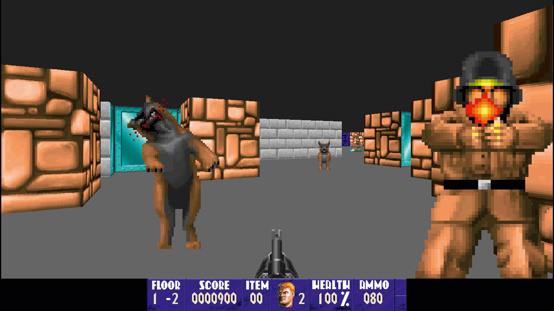 'WOLFENSTEIN 3D' - Pioneiro: precursor dos games de tiro, com caça a nazistas