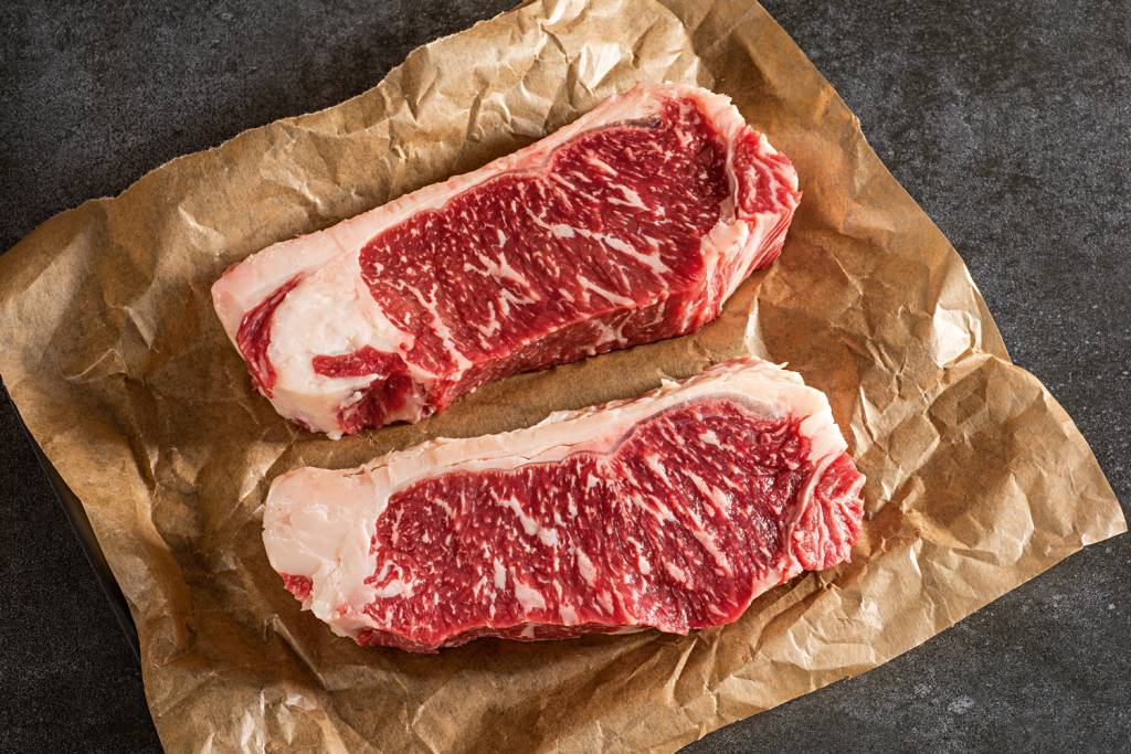 GettyImages-1249846314.jpg EXCLUSIVO - Peças de wagyu, o boi japonês: carne conhecida pelo marmoreio