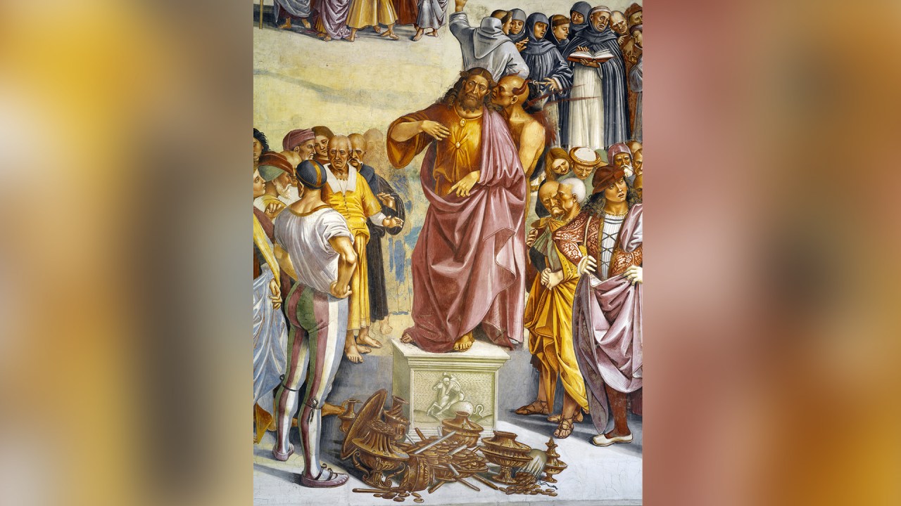 MAL ENCARNADO - Pintura de Luca Signorelli, do século XVI: o pregador diabólico