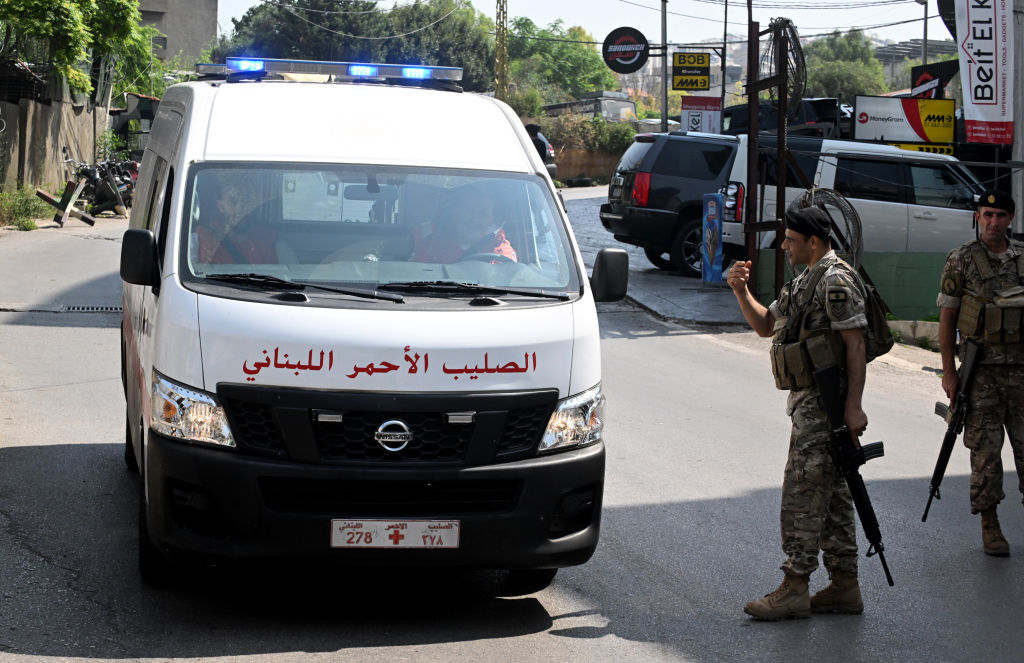 BEIRUT, LEBANON - JUNE 5: Lebanese army take security measures in the region after an armed attack is reportedly organized at the US Embassy in Beirut, Lebanon on June 5, 2024. (Photo by Houssam Shbaro/Anadolu via Getty Images)